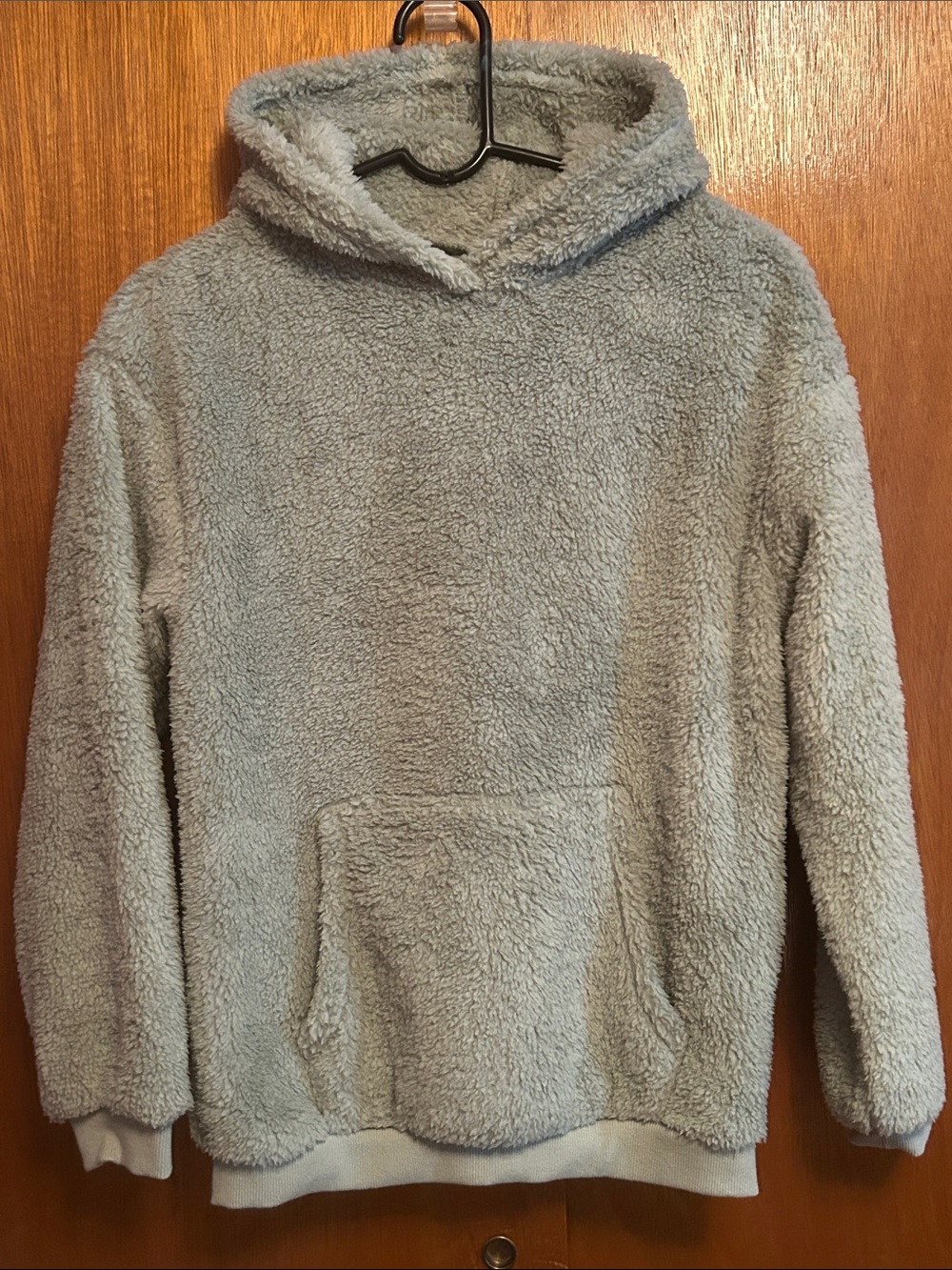Source Unknown Women's Plush Sherpa Hoodie - Light Gray